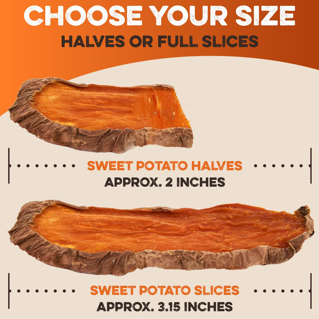 BRUTUS & BARNABY Sweet Potato Dog Treats – Support Sensitive Stomachs with USA-Grown, Hypoallergenic Treats that Smell as Good as They Taste