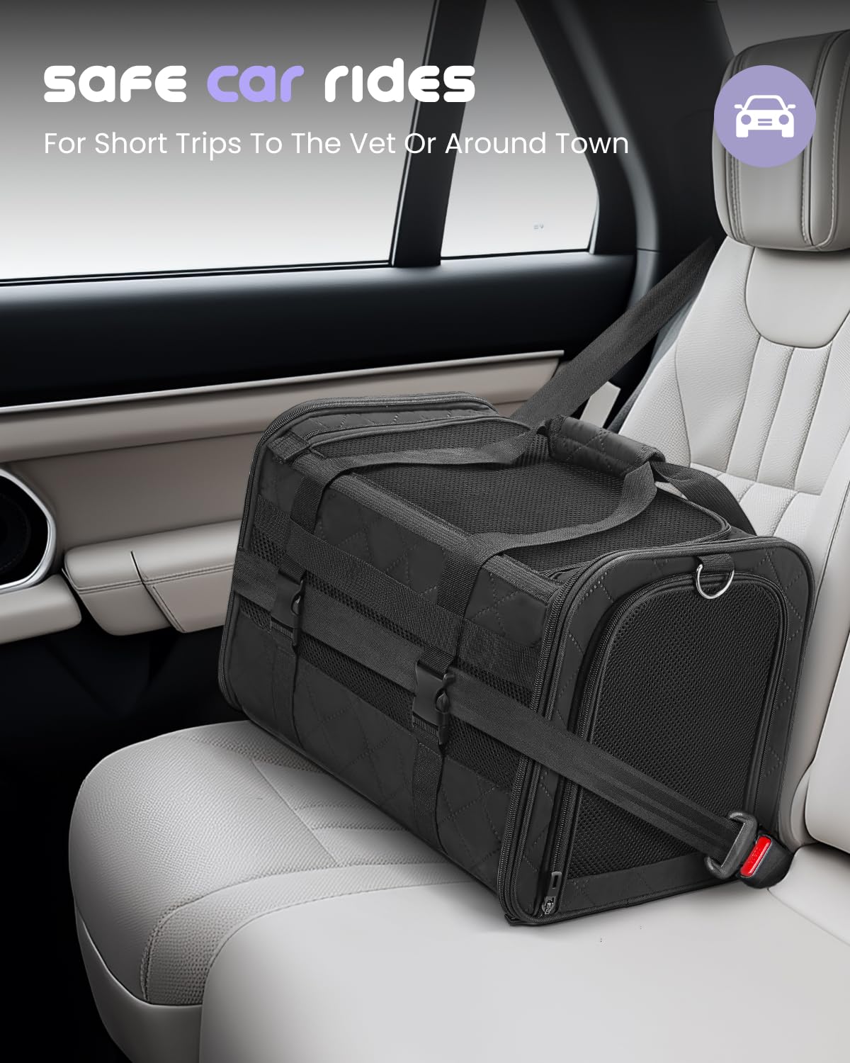 MIDOG Cat Carrier Soft for Small to Medium-Sized Cats,Up to 25 Lbs, TSA Airline Approved Soft Sided Pet Carrier