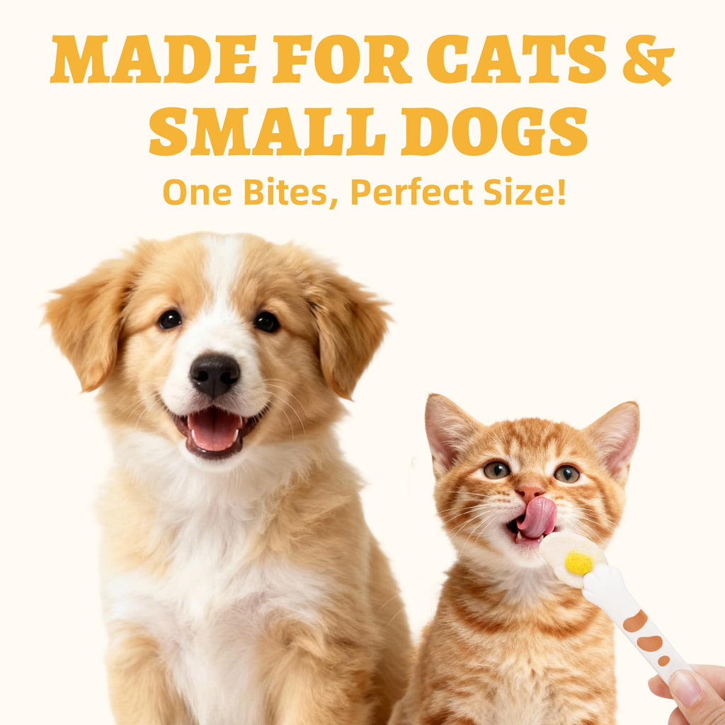 Wellix Freeze-Dried Treats for Dogs and Cats - Cat Grass, Dragon Fruit, Goat Milk Flavor 21pcs, Lollipop Healthy Cat Treats, Chicken Recipe Cat Treats, Low Calorie Training Treats
