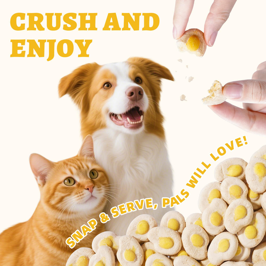 Wellix Freeze-Dried Treats for Dogs and Cats - Cat Grass, Dragon Fruit, Goat Milk Flavor 21pcs, Lollipop Healthy Cat Treats, Chicken Recipe Cat Treats, Low Calorie Training Treats